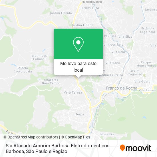 S a Atacado Amorim Barbosa Eletrodomesticos Barbosa mapa