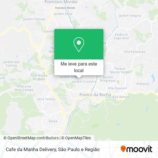 Cafe da Manha Delivery mapa