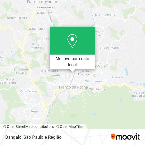 Bangalo mapa