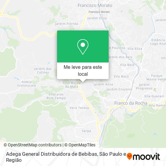 Adega General Distribuidora de Bebibas mapa
