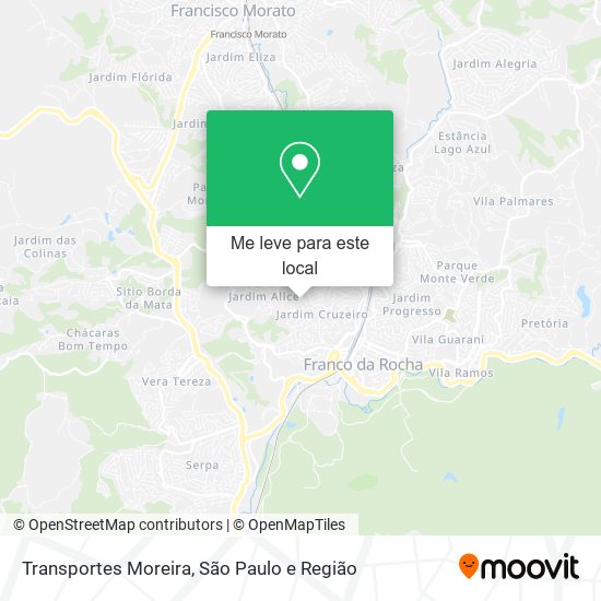 Transportes Moreira mapa