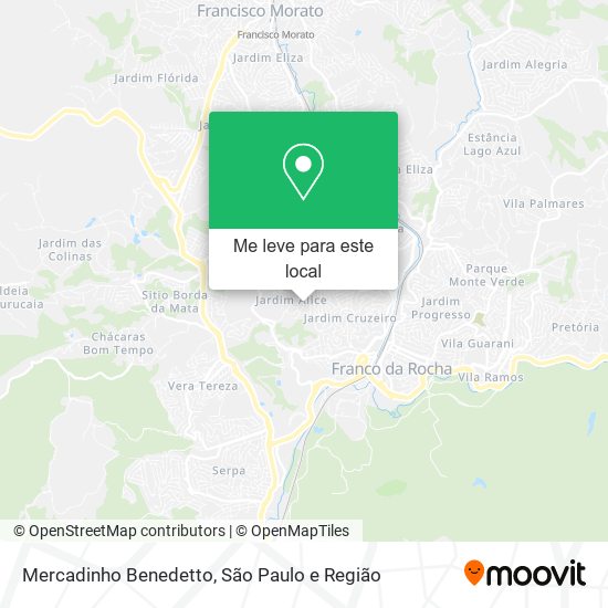 Mercadinho Benedetto mapa