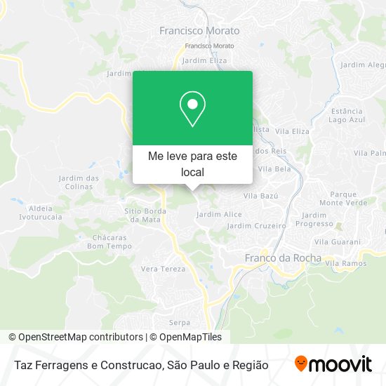 Taz Ferragens e Construcao mapa