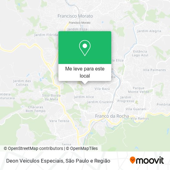 Deon Veiculos Especiais mapa