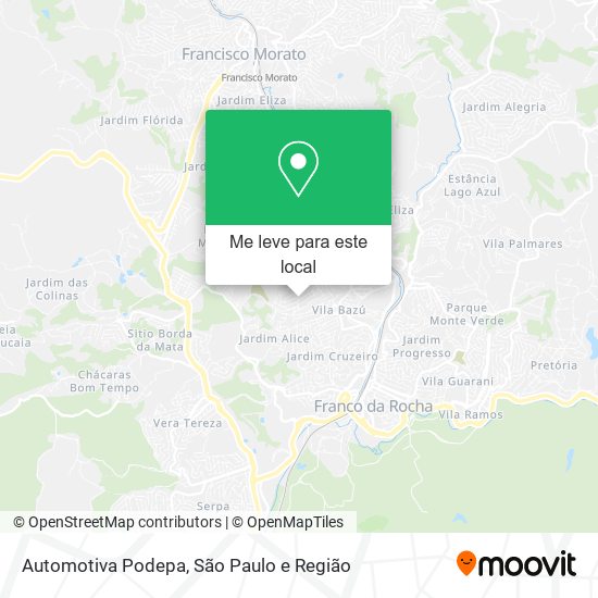 Automotiva Podepa mapa