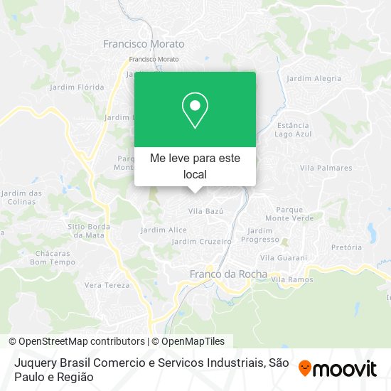 Juquery Brasil Comercio e Servicos Industriais mapa