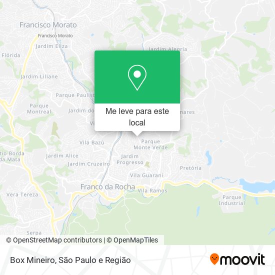 Box Mineiro mapa