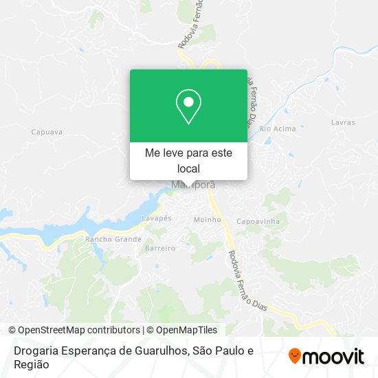 Drogaria Esperança de Guarulhos mapa