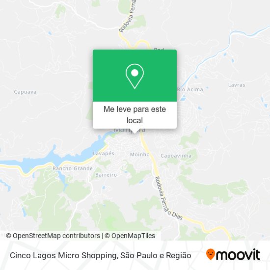 Cinco Lagos Micro Shopping mapa