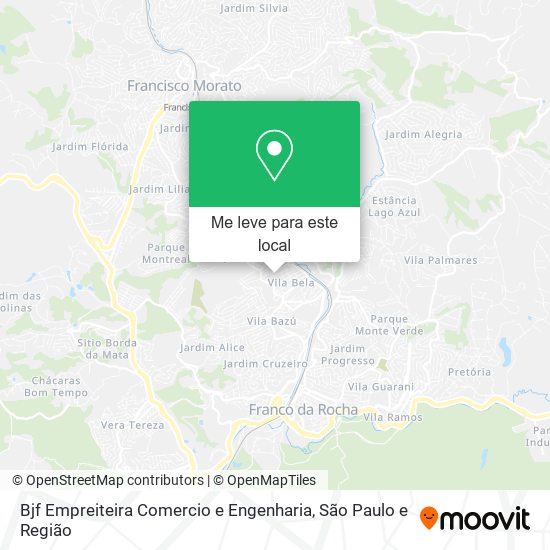 Bjf Empreiteira Comercio e Engenharia mapa