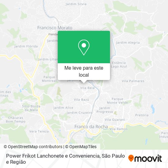 Power Frikot Lanchonete e Conveniencia mapa