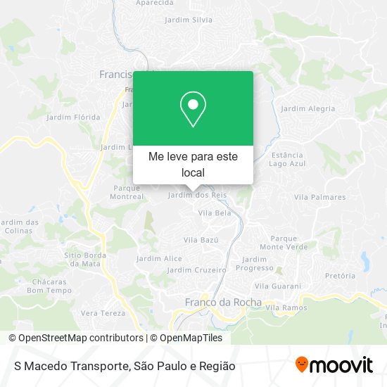 S Macedo Transporte mapa