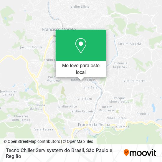 Tecno Chiller Servisystem do Brasil mapa