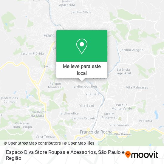 Espaco Diva Store Roupas e Acessorios mapa