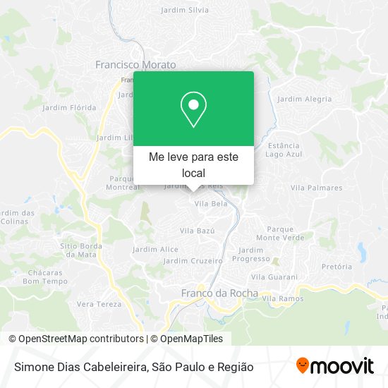 Simone Dias Cabeleireira mapa