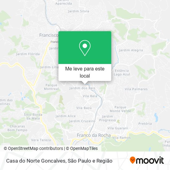 Casa do Norte Goncalves mapa
