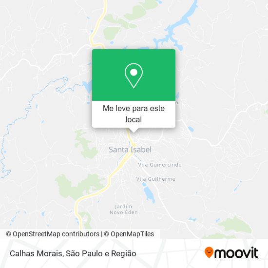 Calhas Morais mapa