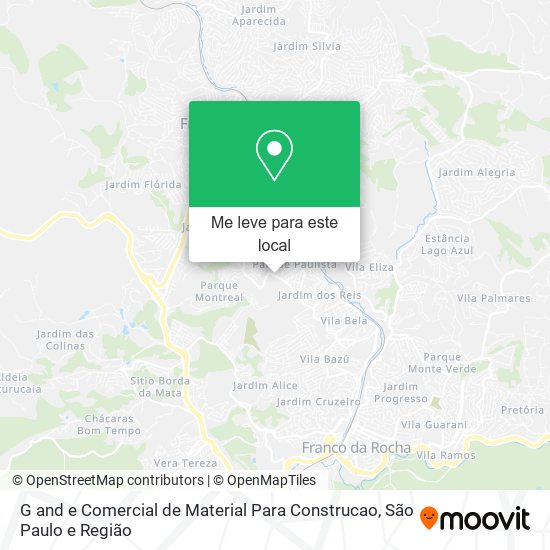 G and e Comercial de Material Para Construcao mapa