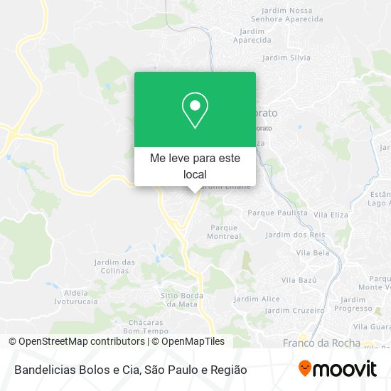 Bandelicias Bolos e Cia mapa