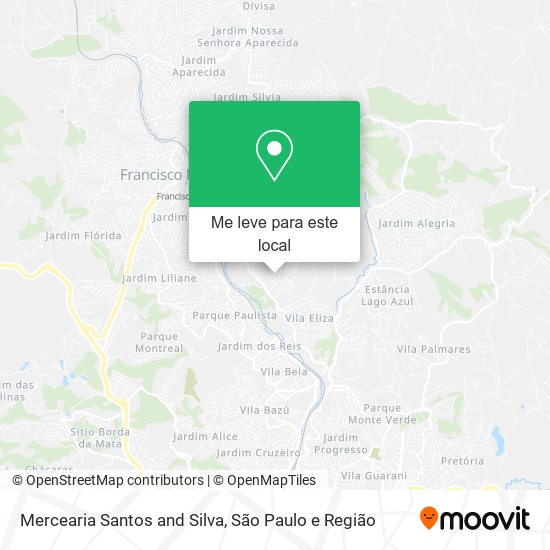 Mercearia Santos and Silva mapa
