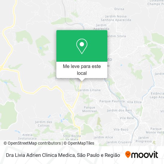 Dra Livia Adrien Clinica Medica mapa