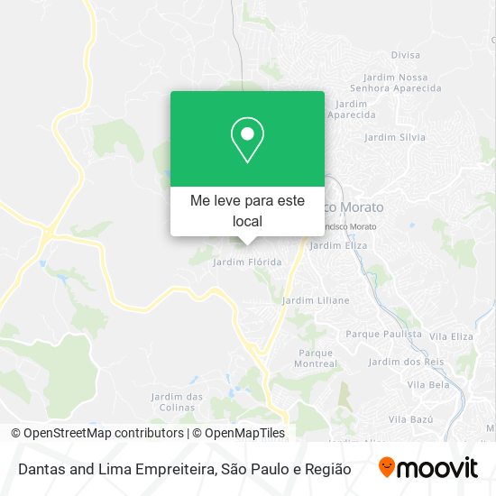 Dantas and Lima Empreiteira mapa