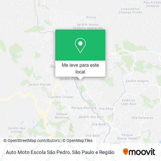 Auto Moto Escola São Pedro mapa
