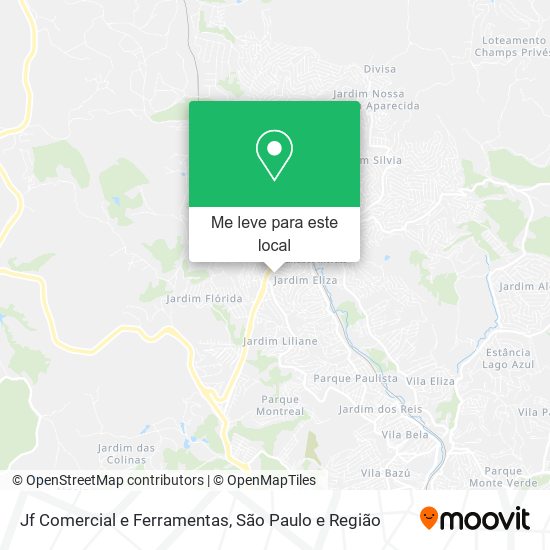 Jf Comercial e Ferramentas mapa