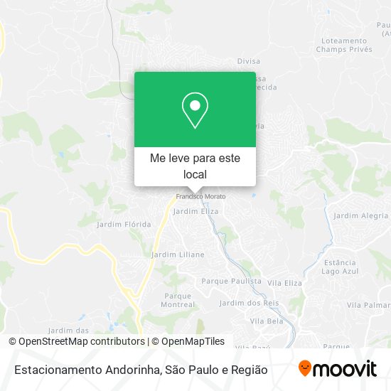 Estacionamento Andorinha mapa