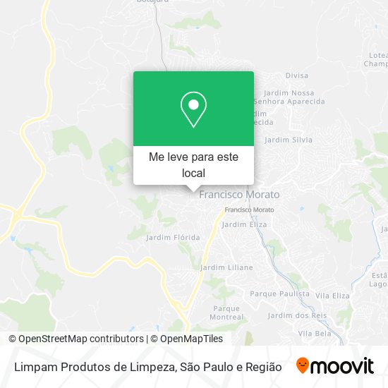 Limpam Produtos de Limpeza mapa