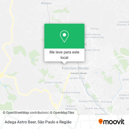 Adega Astro Beer mapa