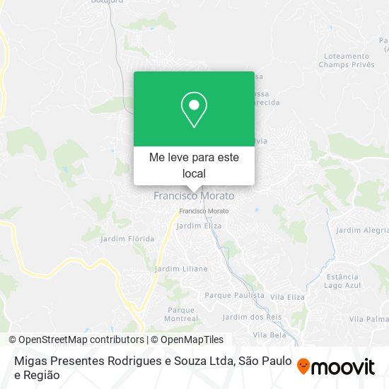 Migas Presentes Rodrigues e Souza Ltda mapa