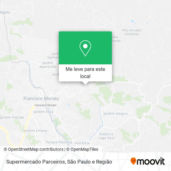 Supermercado Parceiros mapa