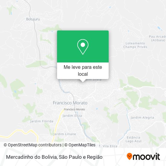 Mercadinho do Bolivia mapa