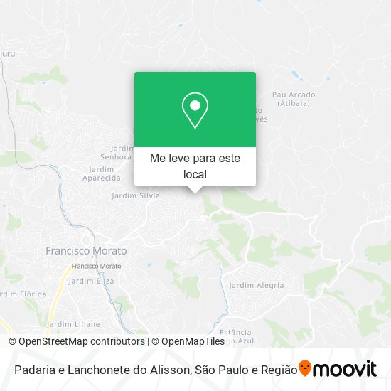 Padaria e Lanchonete do Alisson mapa