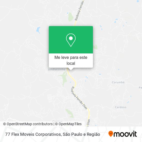 77 Flex Moveis Corporativos mapa