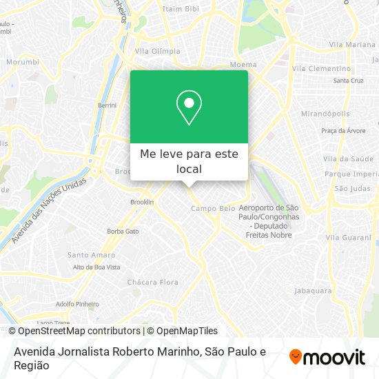 Avenida Jornalista Roberto Marinho mapa