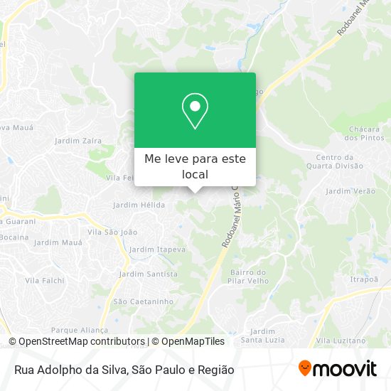 Rua Adolpho da Silva mapa