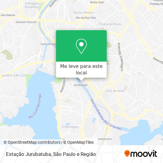 Estação Jurubatuba mapa