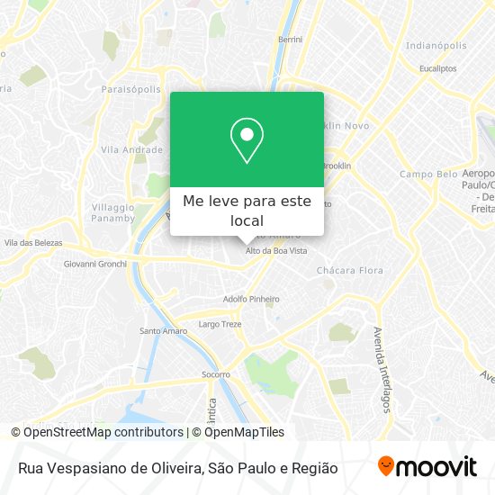 Rua Vespasiano de Oliveira mapa