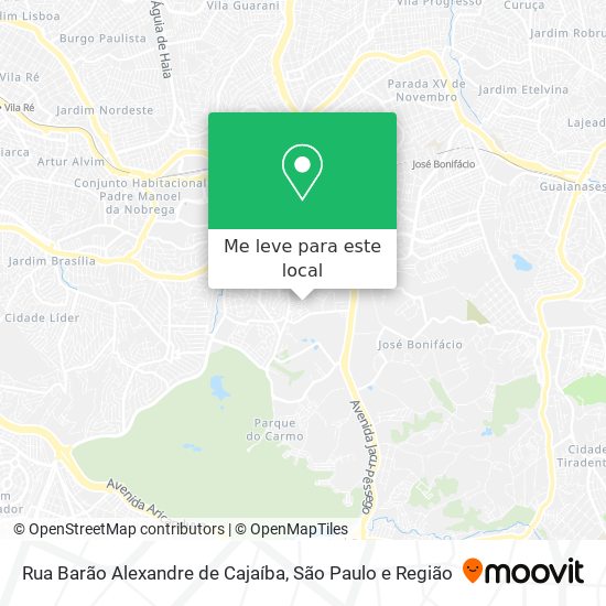 Rua Barão Alexandre de Cajaíba mapa