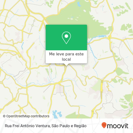 Rua Frei Antônio Ventura mapa