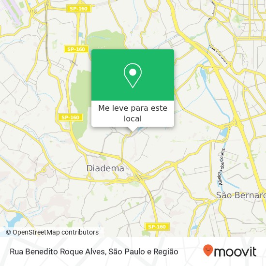 Rua Benedito Roque Alves mapa