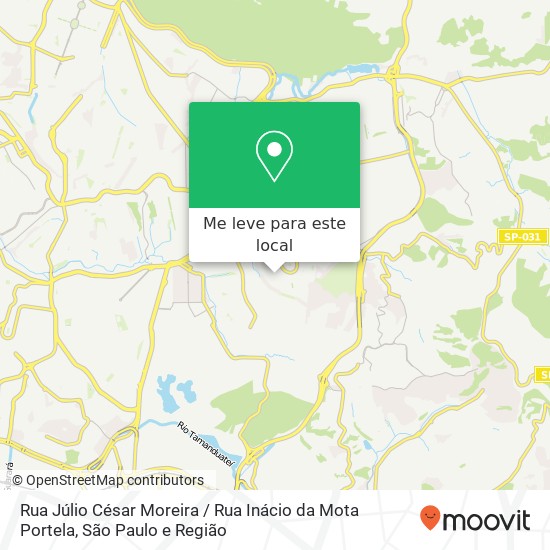 Rua Júlio César Moreira / Rua Inácio da Mota Portela mapa