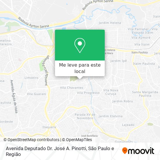 Avenida Deputado Dr. José A. Pinotti mapa