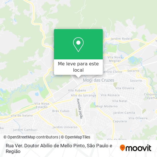 Rua Ver. Doutor Abílio de Mello Pinto mapa