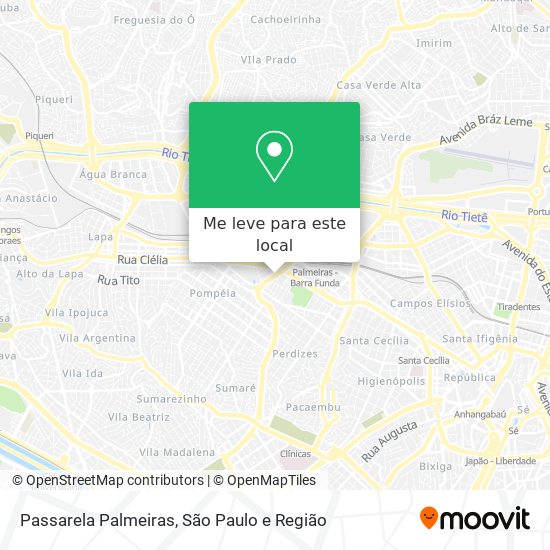 Passarela Palmeiras mapa