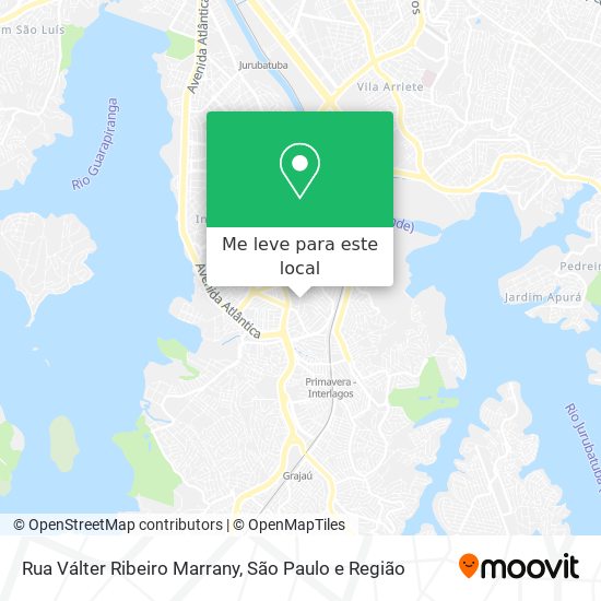 Rua Válter Ribeiro Marrany mapa
