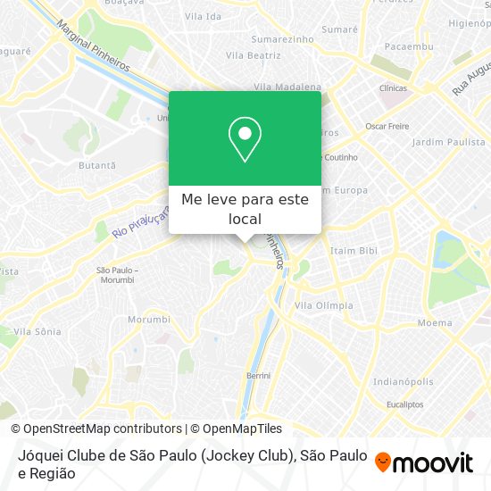 Jóquei Clube de São Paulo (Jockey Club) mapa