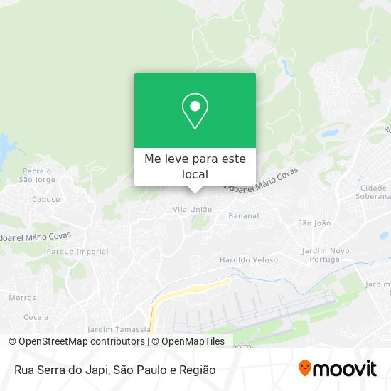 Rua Serra do Japi mapa
